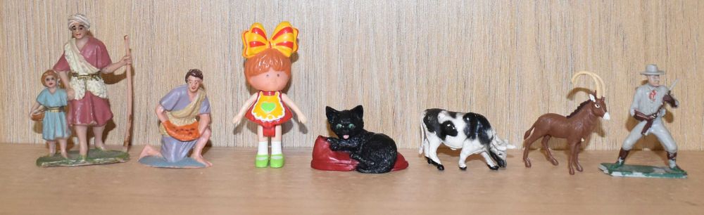 7 Figuras policromáticas - (Lote 1)