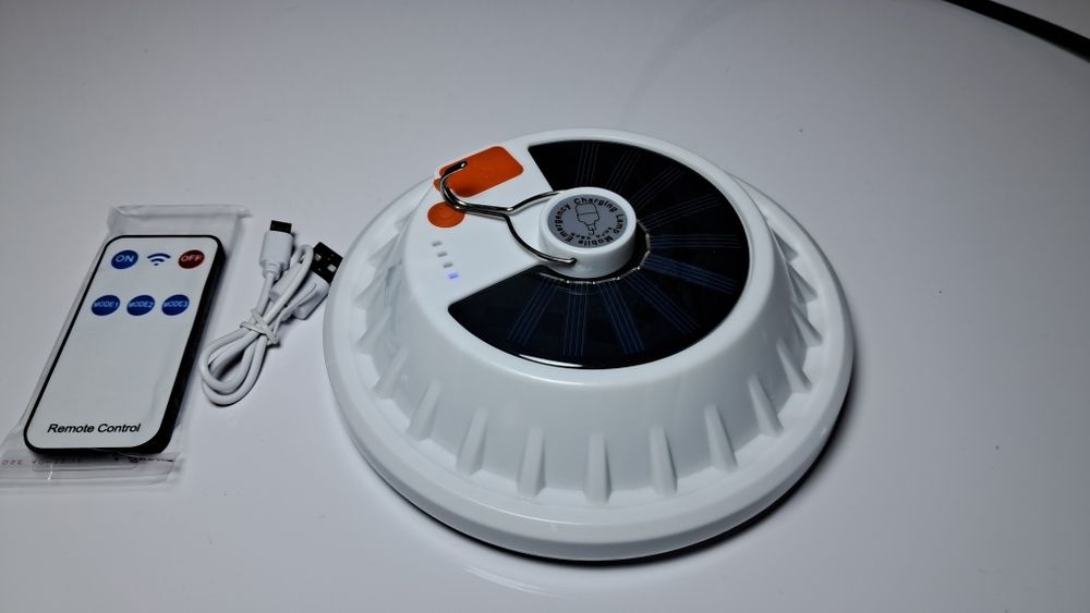 Портативна кемпінгова Лампа на пульті usb світлодіодна