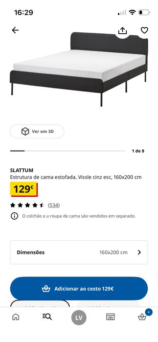 Cama de casal - Ikea