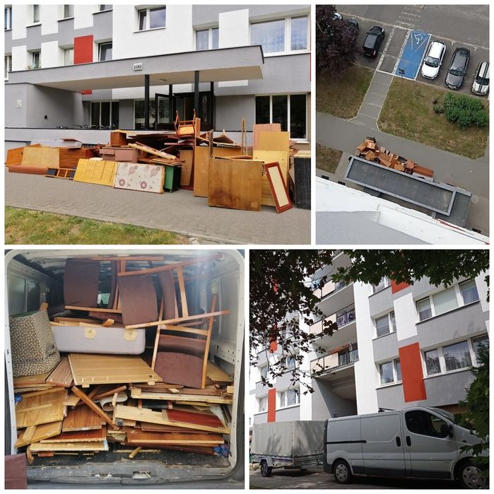 Wywóz odpadów mebli likwidacja mieszkań biur sprzątanie piwnic działek