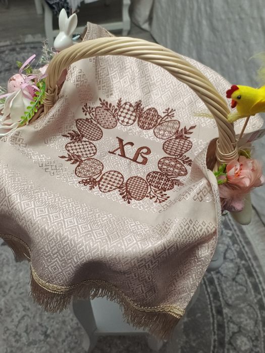 Рушники на кошичок