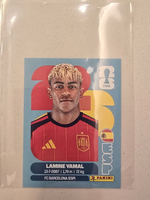 Cromo Lamine Yamal Mundial 2026 Panini