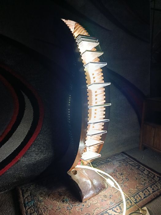 Candeeiro madeira maciça Led