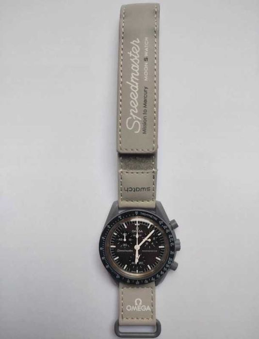 Współpraca Omega x Swatch SO33A100 – Mercury Grey