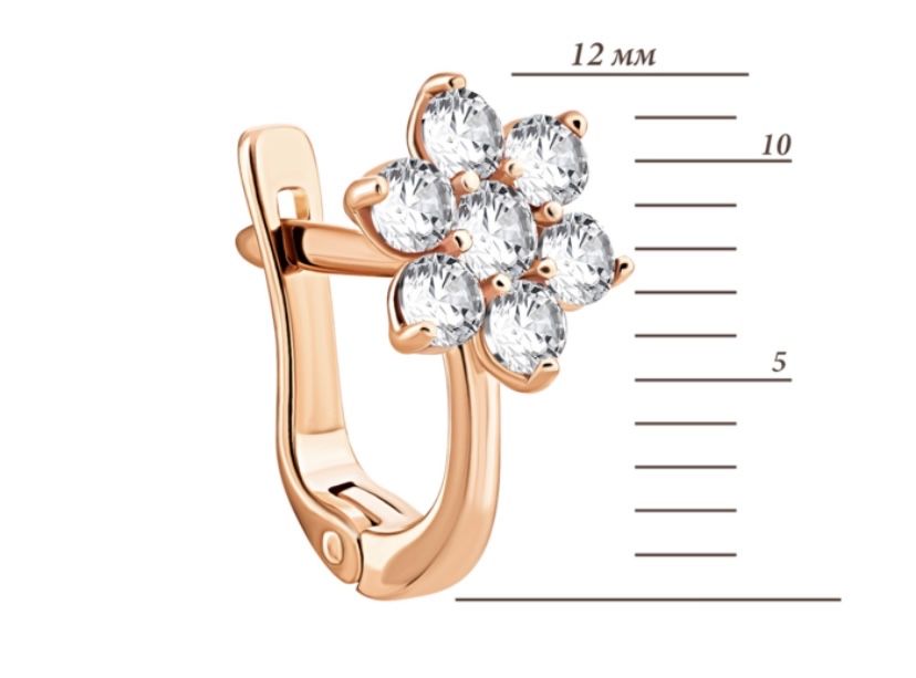 Золоті сережки 585 Золотий вік, 1,25 г, як нові