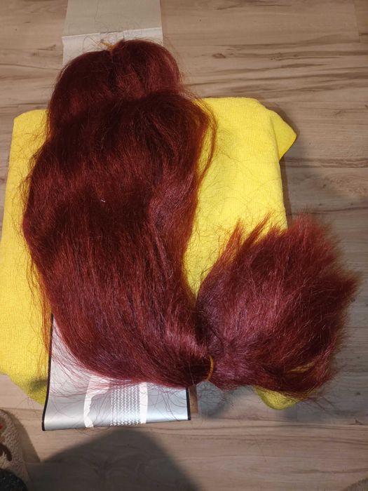 peruka bordo do samodzielnego wykonania