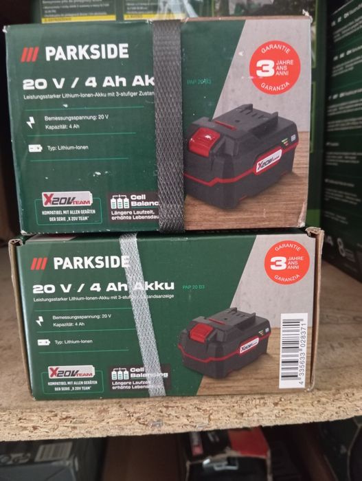 Акумулятор PARKSIDE® 4 Ah PAP 20 B3 2024 рік