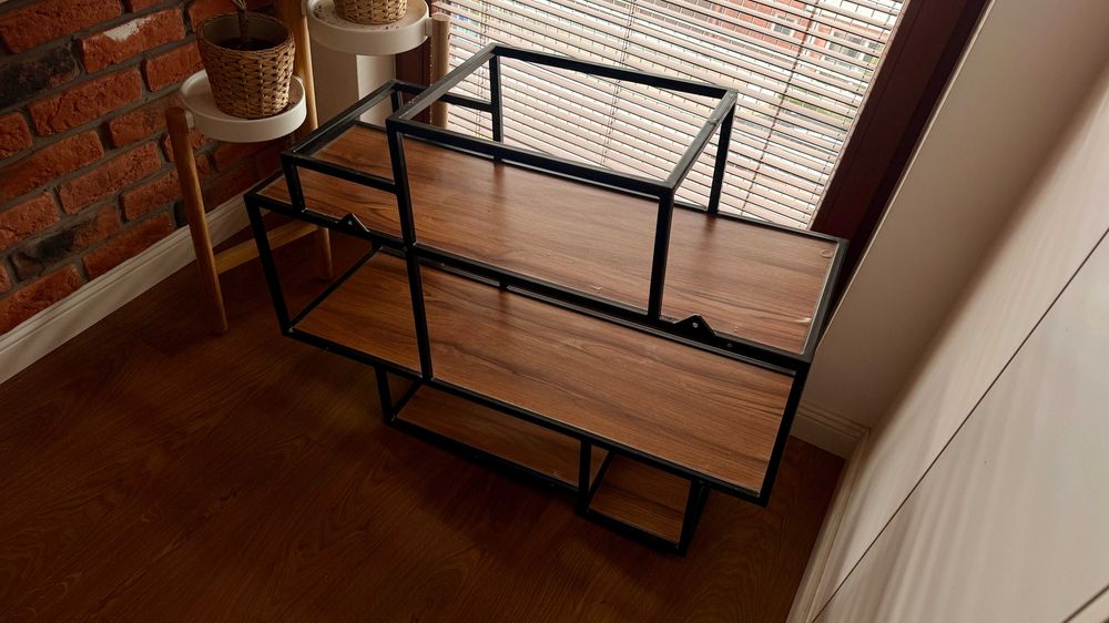 Szafka wisząca loft, półki wiszące