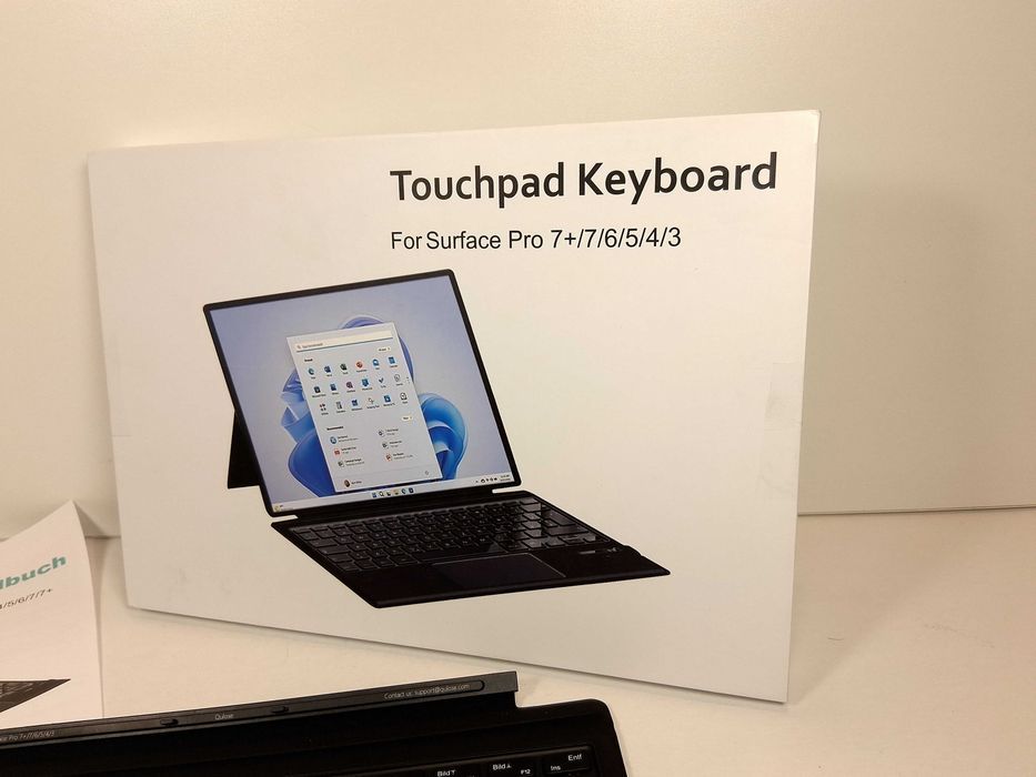 Z116 Klawiatura Bluetooth Touchpad Surface Pro 3/4/5/6/7/7+ QuloseEtui