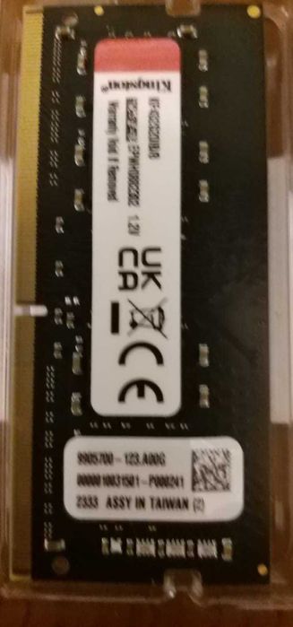 Оперативна памʼять KINGSTON FURY 8 GB SO-DIMM DDR4 3200 MHz