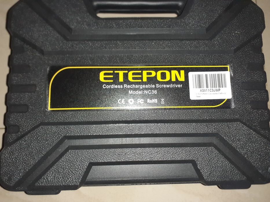 Wkrętarka elektryczna Etepon , 3.6V 1300aMh 6Nm,  47el.