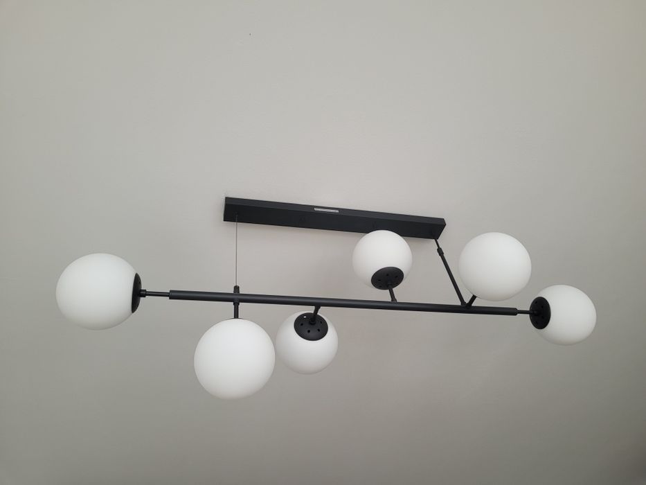 Lampa 6 kul stan idealny + nowe żarówki