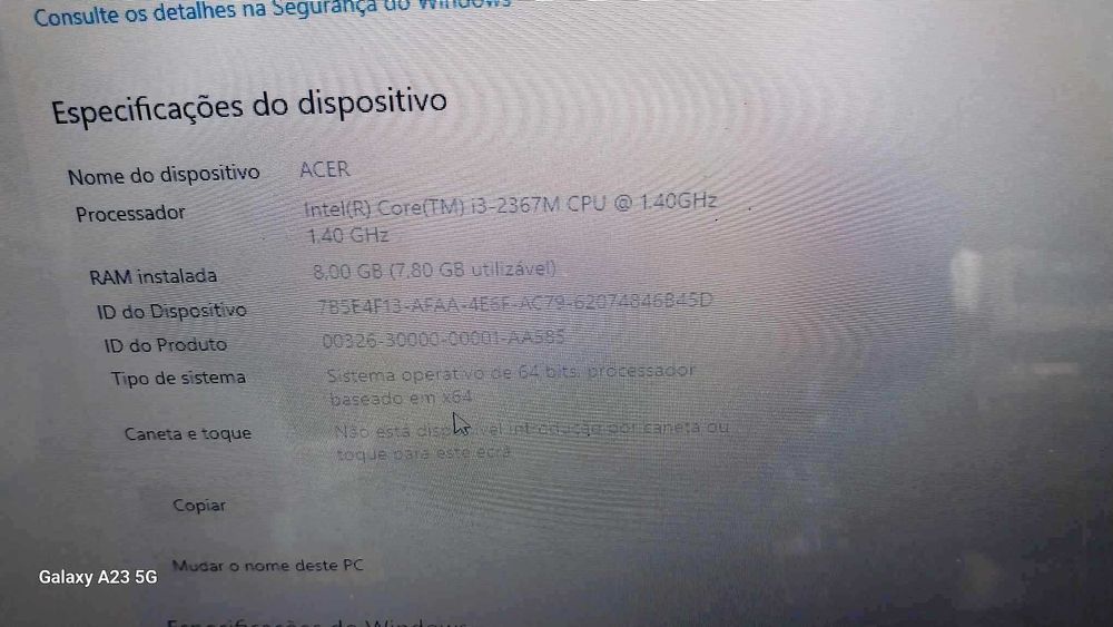 Marca
Acer i3 Modelo V571