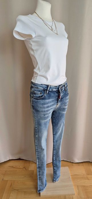 Jeansy Dsquared2, niepowtarzalne, lux, luxury, premium, rozmiar XS/34