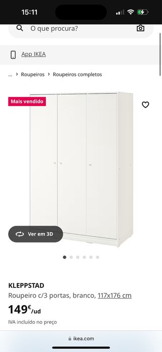 Roupeito ikea com defeito