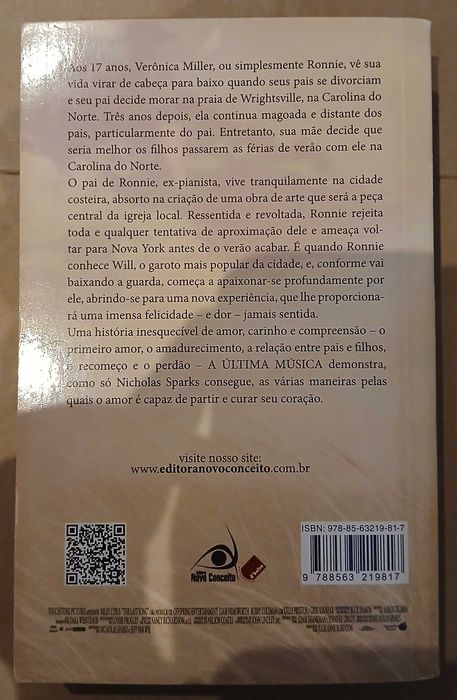 A Última Música de Nicholas Sparks