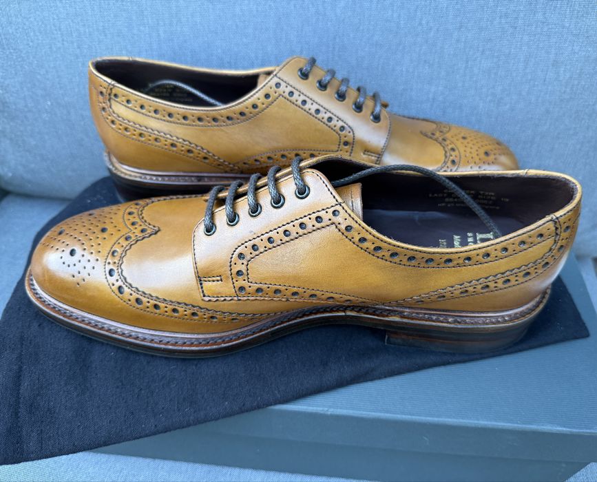 Nowe Loake Chester Tan Brogsy 10 F (F-regular) skòra