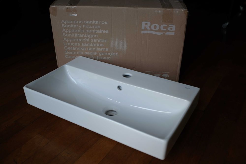 Mała umywalka ścienna 60x36 cm Roca Compacto NOWA