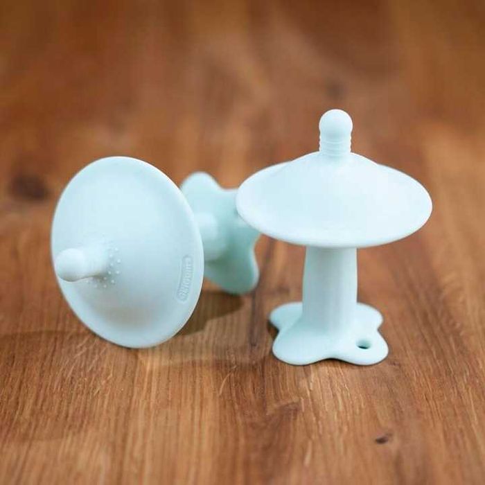 Logopedyczny Gryzak Grzybek Jasnoniebieski