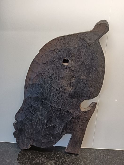Quadro africano em madeira