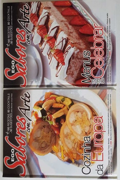 2 Sabores com Arte ( 200 receitas / 160 cocktails / 100 formas de decorar as mesas - 2 livros novos