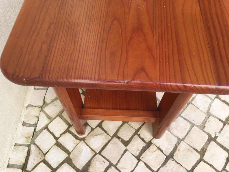 Mesa de apoio madeira maciça