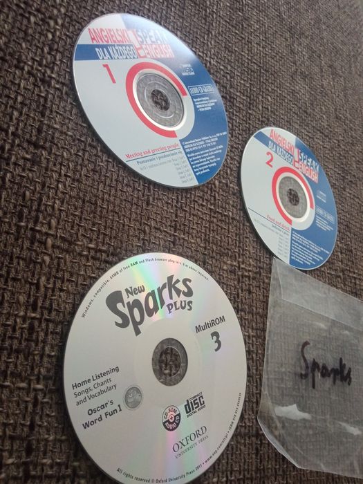 Płyty CD 3szt do języka angielskiego