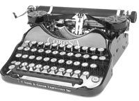 Corona - maquina escrever anos 20