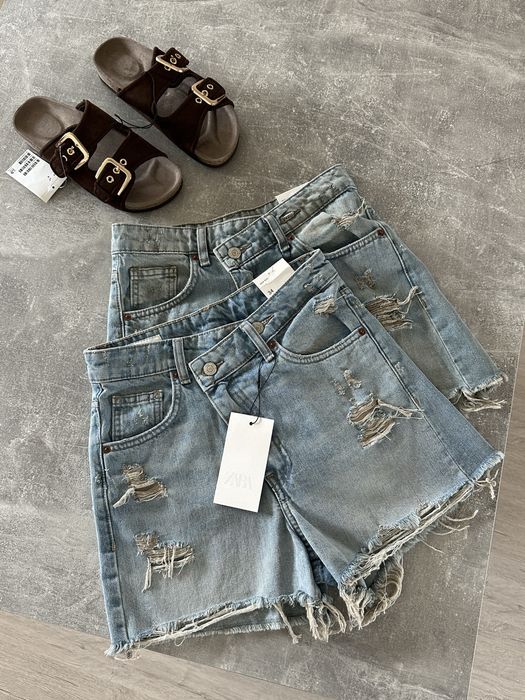 Шорти джинсові Zara висока посадка 7 моделей