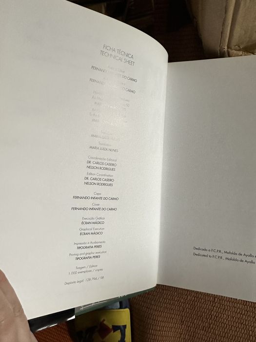 livro Arte 98 de Fernando Infante do Carmo.