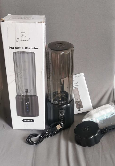 Przenośny mikser COKUNST 500 ml – smoothie maker USB (do naprawy)