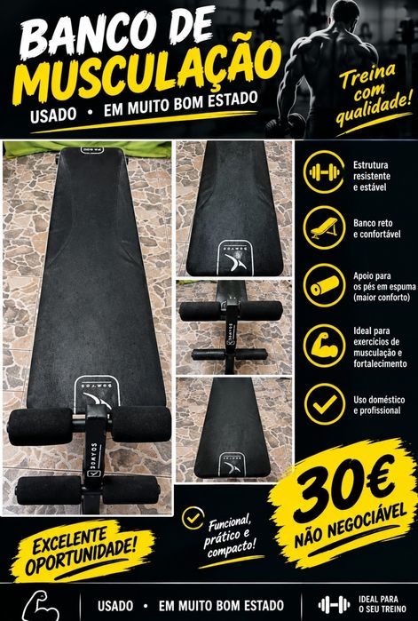 Banco musculação PA600 USADO
