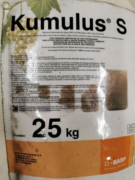 Inseticida Para vinhas 25kg