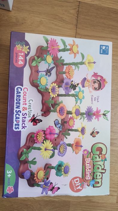 Kwiatowy ogród układanie - Garden Building DIY 144 elementów