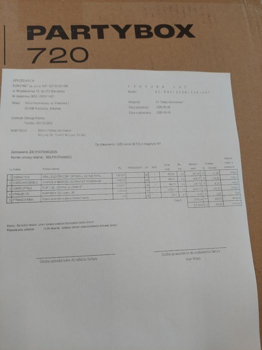 JBL PartyBox 720 Nowy