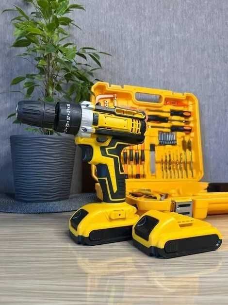Профессиональный ШУРУПОВЕРТ на аккумуляторе + НАБОР инструментов!