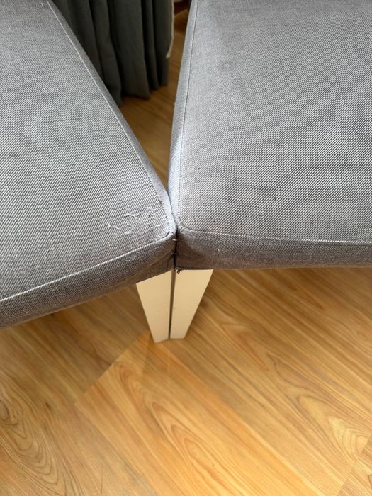 Cadeiras IKEA com capa amovível cinzenta