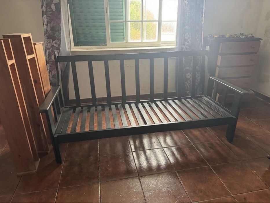 Sofa cama de madeira