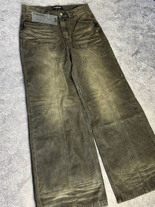 NFS NO FAITH STUDIOS baggy opium archive faded distressed джинси чорні