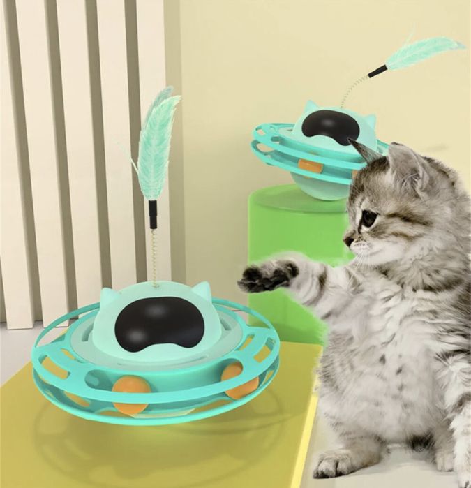игрушка для животных, кошки , крутящаяся игрушка-неваляшка для кошек