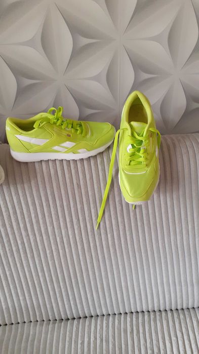 Buty limonkowe Reebok