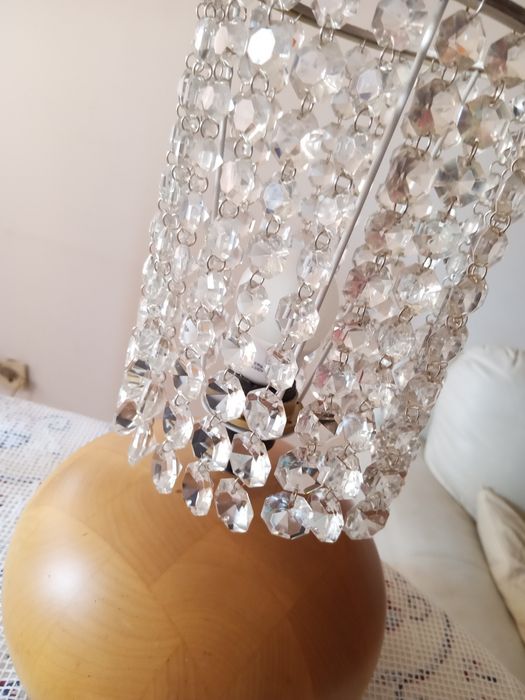 Candeeiro base pesada madeira, abajur handmade