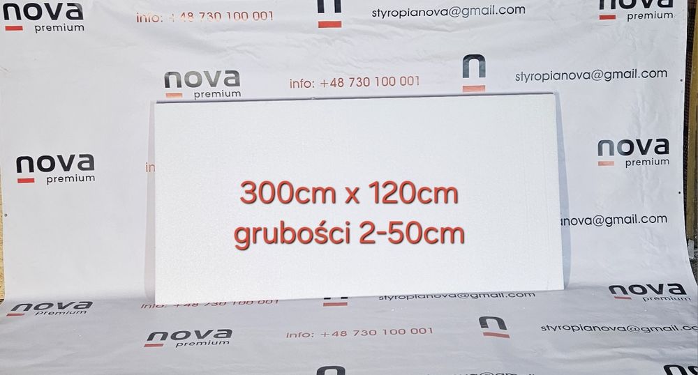 Styropian w dużych płytach duży format 300x100 300x120 wysyłka