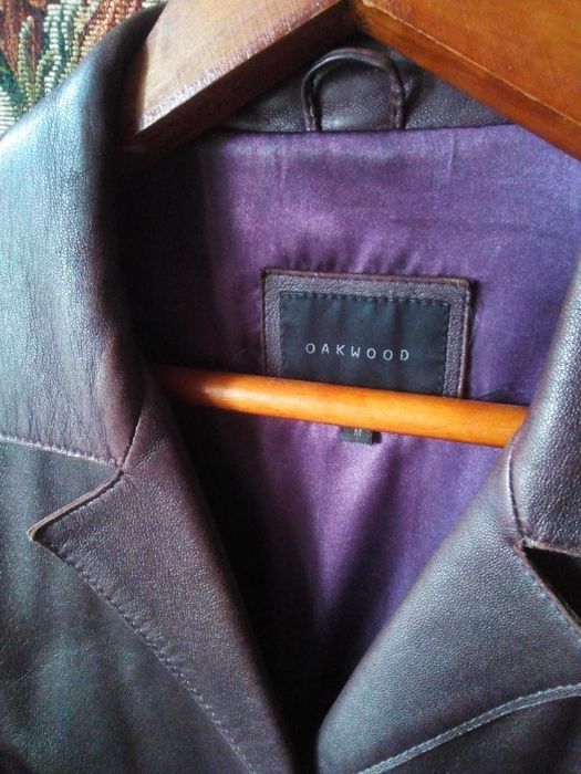Пиджак натуральная кожа, женский, бренд "Oakwood", размер М