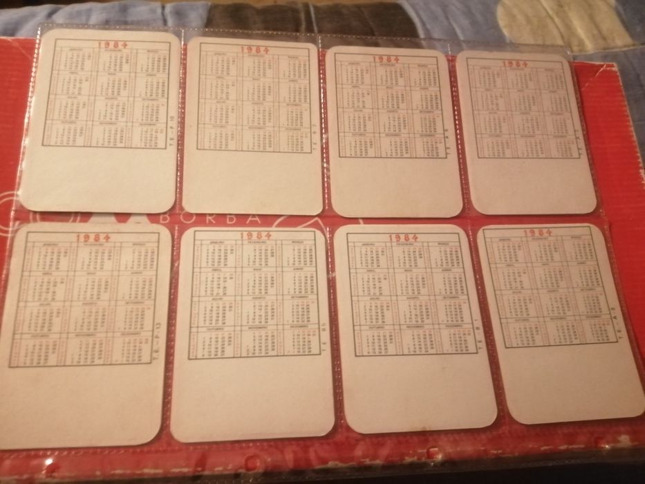 Calendários de bolso (1984) | Vários