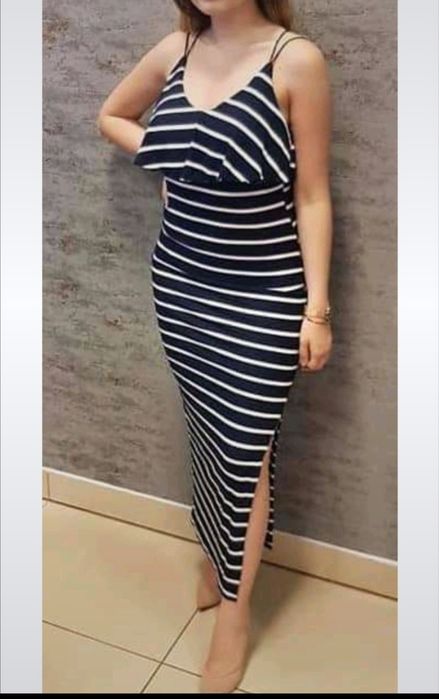 Sukienka midi w paski