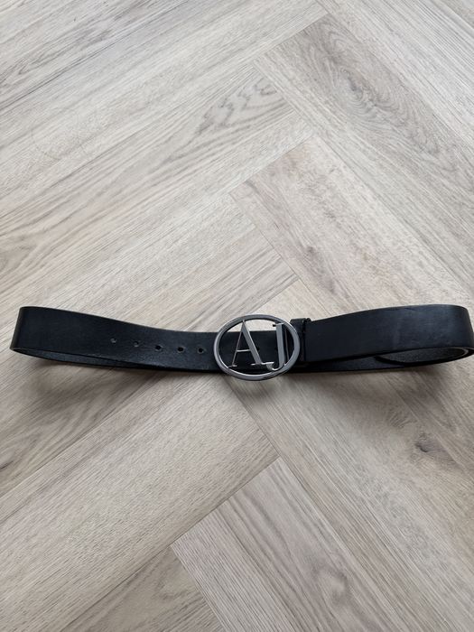 Skorzany pasek Armani Jeans