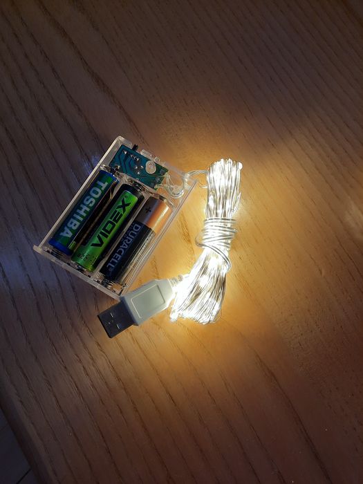 Гірлянда на батарейках 5 метрів та usb