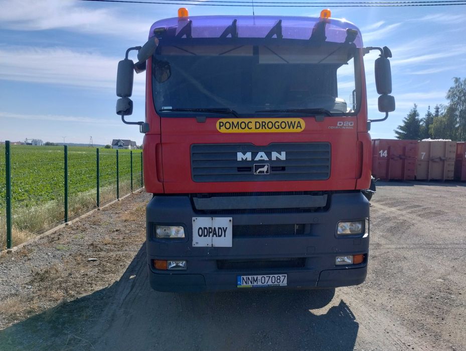 Hakowiec Scania, Man z przyczepą cały zestaw