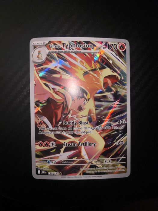 Pokemon TCG Ethan’s Typhlosion ex 190/182 Secret Rare Holo